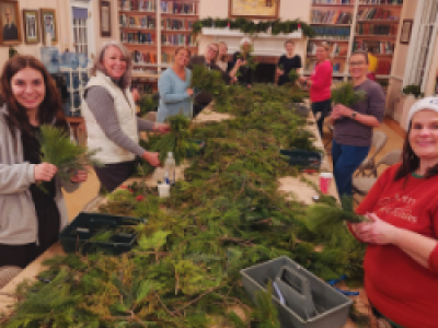 Wreath Making at Blandy A Holiday Tradition