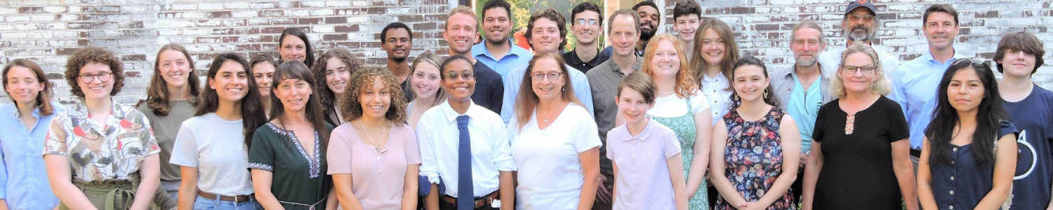 Group photo of summer research students, faculty, and staff